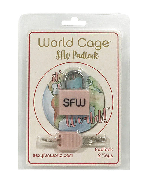 World Cage Sfw Padlock W/2 Keys