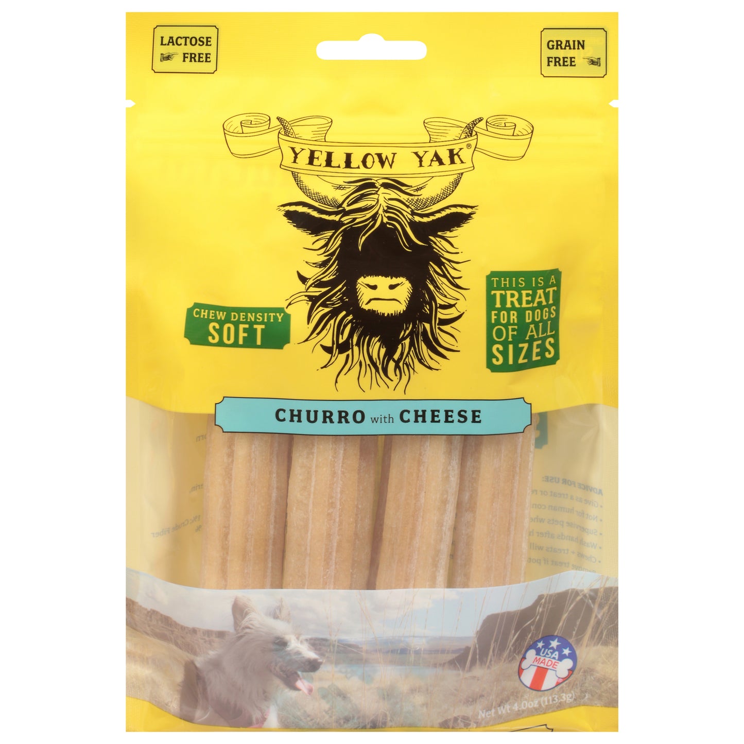 Yellow Yak - Churo Chz Soft Dnst Chew - Case Of 6-4 Oz