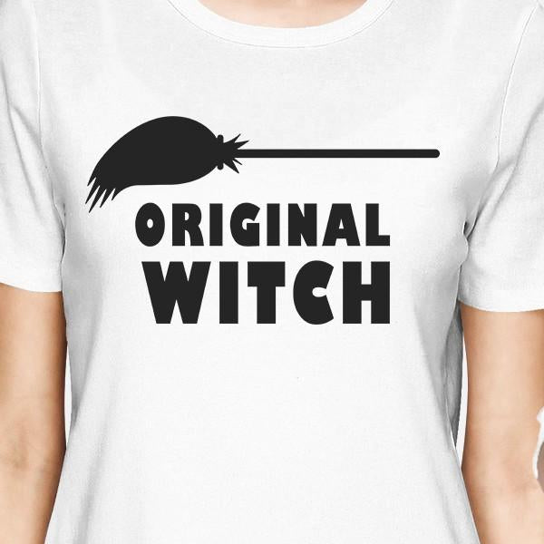 Original Witch And Witch In Training Mom and Baby Matching White Shirt