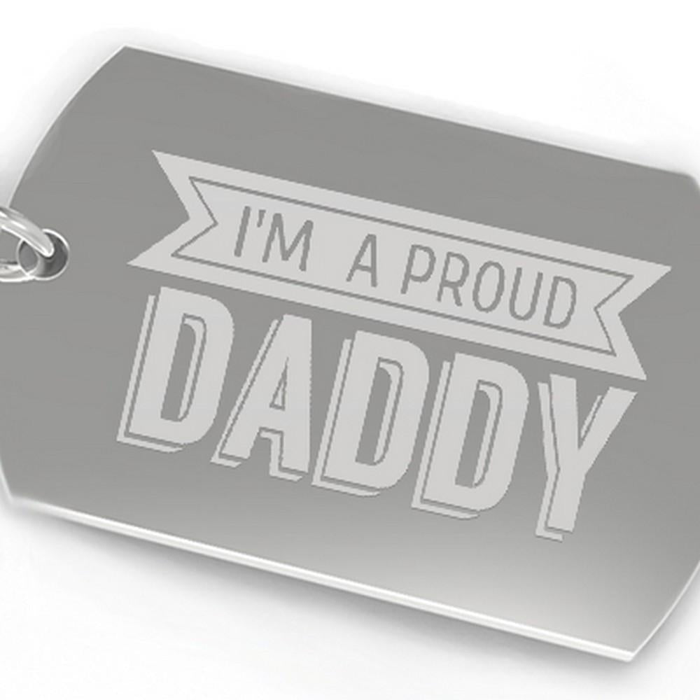 I'm A Proud Daddy Funny Car Key Ring Fathers Day Gift Idea For Him