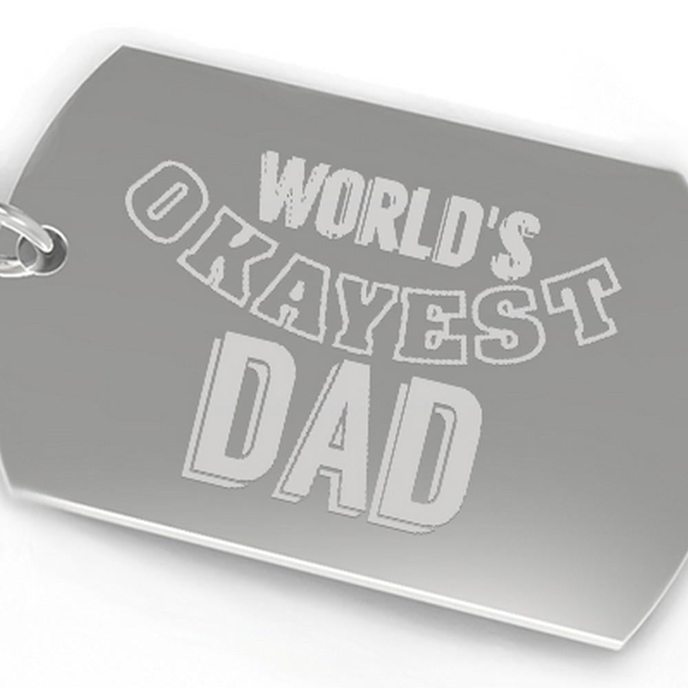 World's Okayest Dad Funny Cool Dad Gifts Humorous Gifts For Father