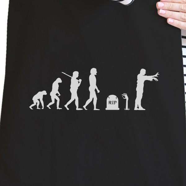 Zombie Evolution Black Canvas Bags