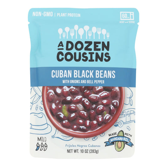 A Dozen Cousins - Ready To Eat Beans - Cuban Black - Case Of 6 - 10 Oz.