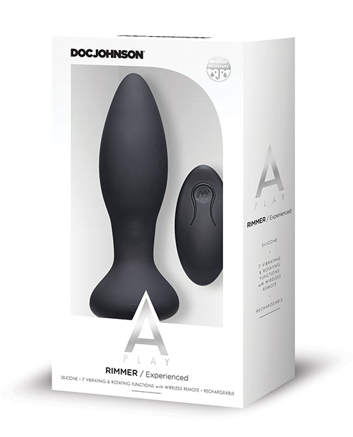 A-play Rimmer Experienced Anal Plug Rechargeable W/ Remote Black