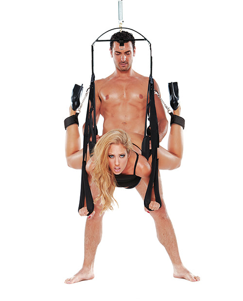 Whipsmart Bondage Pleasure Swing - Black