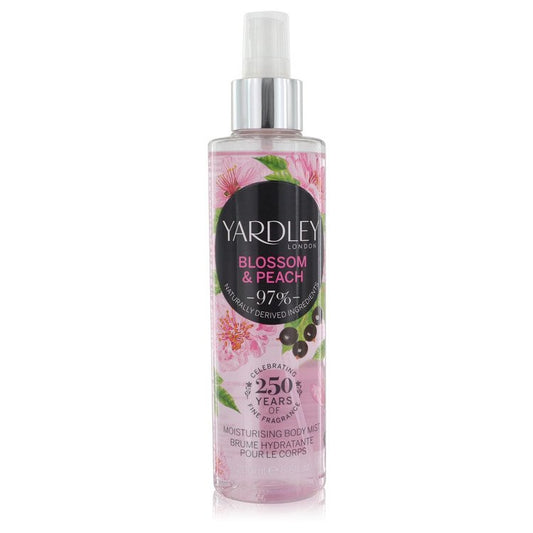 Yardley Blossom & Peach by Yardley London Moisturizing Body Mist 6.8 oz for Women