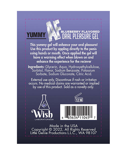 Yummy Af Oral Pleasure Gel - 2.2 Oz