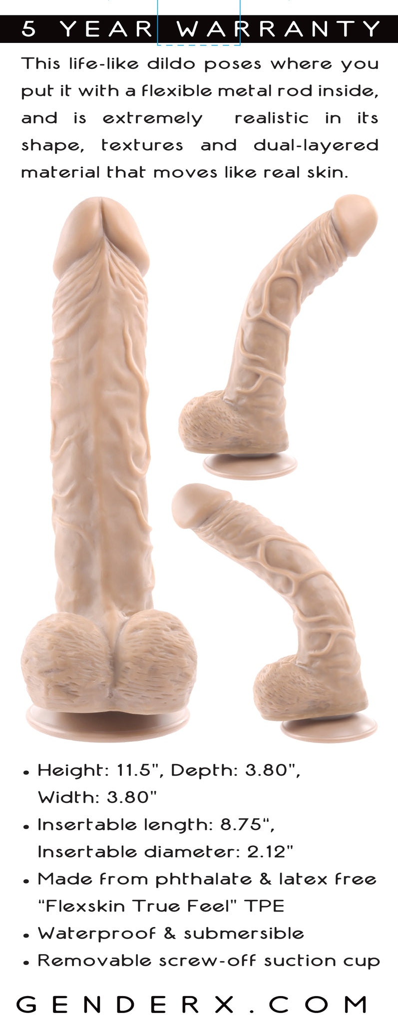 10 In Poseable Flexskin True Feel Light