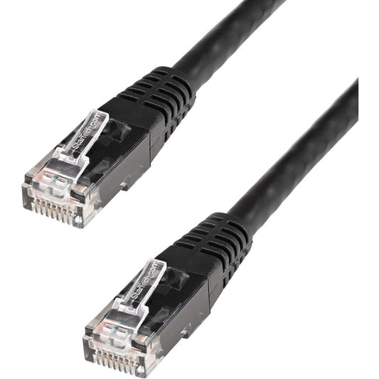 StarTech.com 10 ft Black Molded Cat6 UTP Patch Cable - ETL Verified