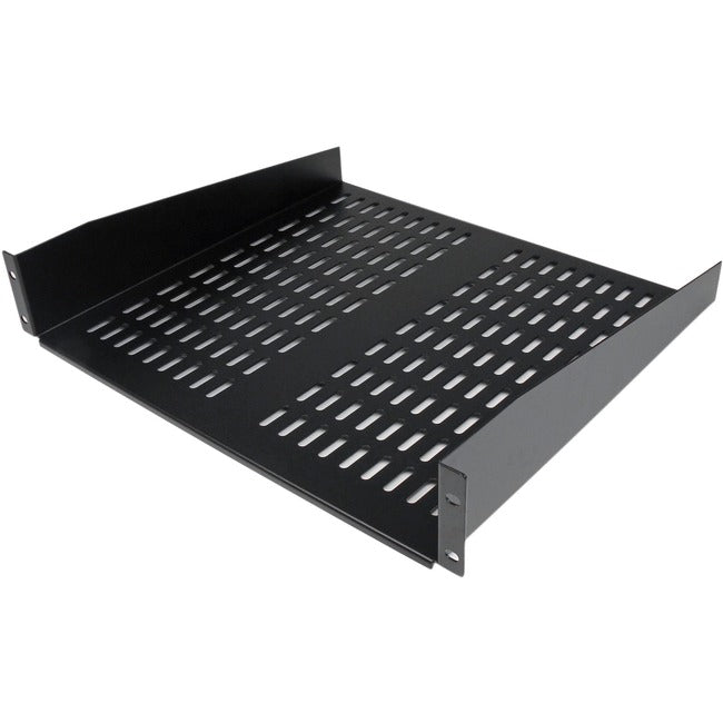 StarTech.com 2U 16in Universal Vented Rack Mount Cantilever Shelf - Fixed Server Rack Cabinet Shelf - 50lbs / 22kg