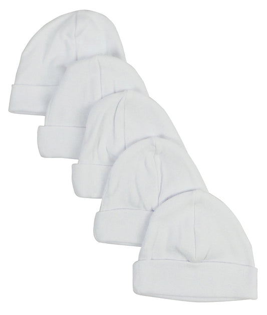 White Baby Cap (pack Of 5)