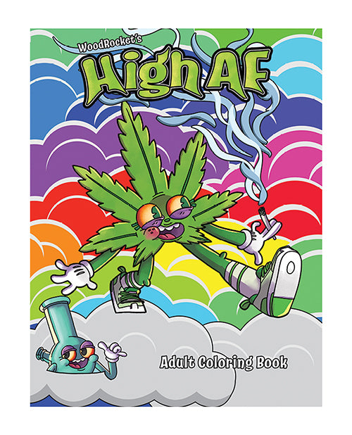 Wood Rocket High Af Coloring Book