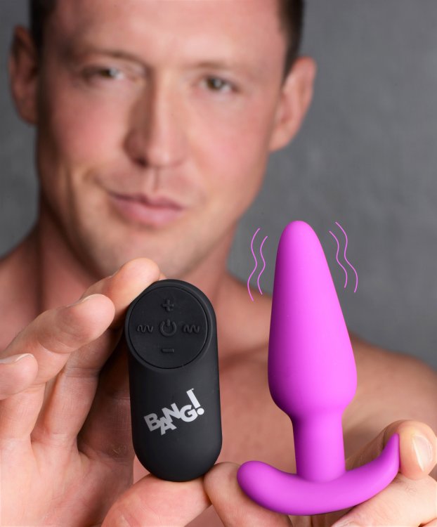 21x Silicone Butt Plug With Remote