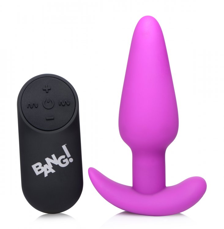 21x Silicone Butt Plug With Remote