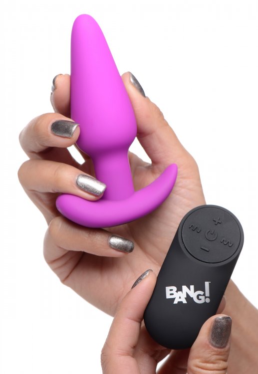 21x Silicone Butt Plug With Remote