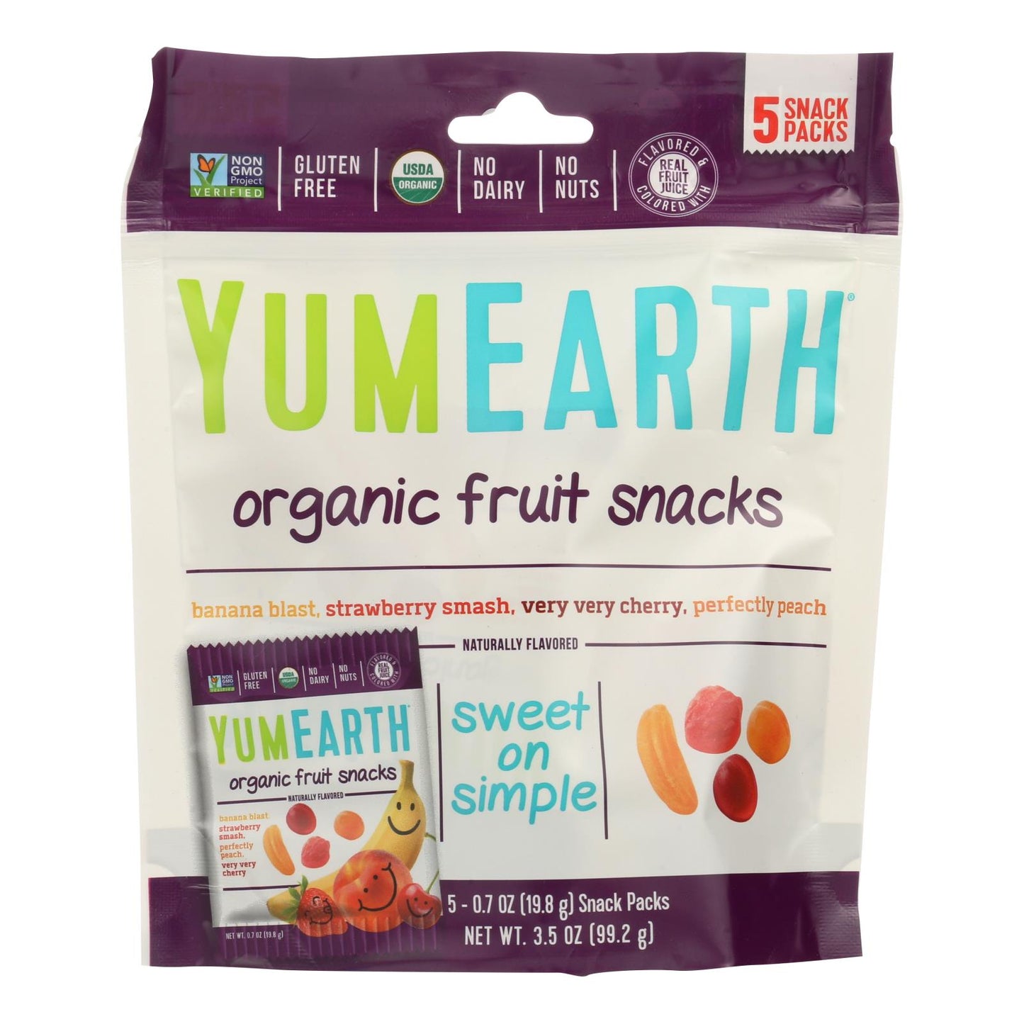 Yumearth Organics Organic - Fruit Snacks - Case Of 12 - 0.7 Oz.