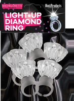 (wd)light Up Diamond Ring 5pk