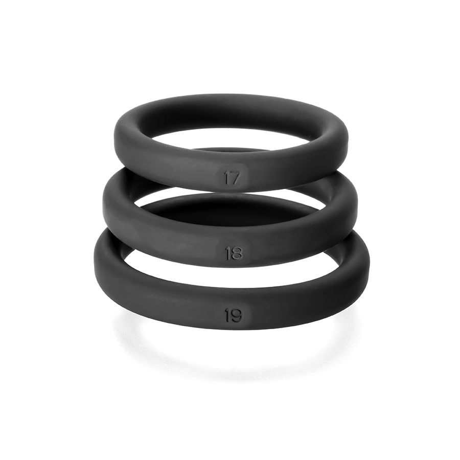 Xact Fit Silicone Rings #14 #17 #20 Black