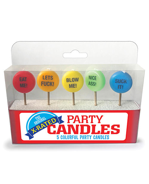 X-rated Party Candles - Set Of 5