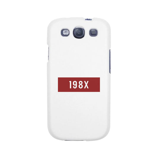 198X Black Cute Phone Case Born in 80s Funny Gift Idea