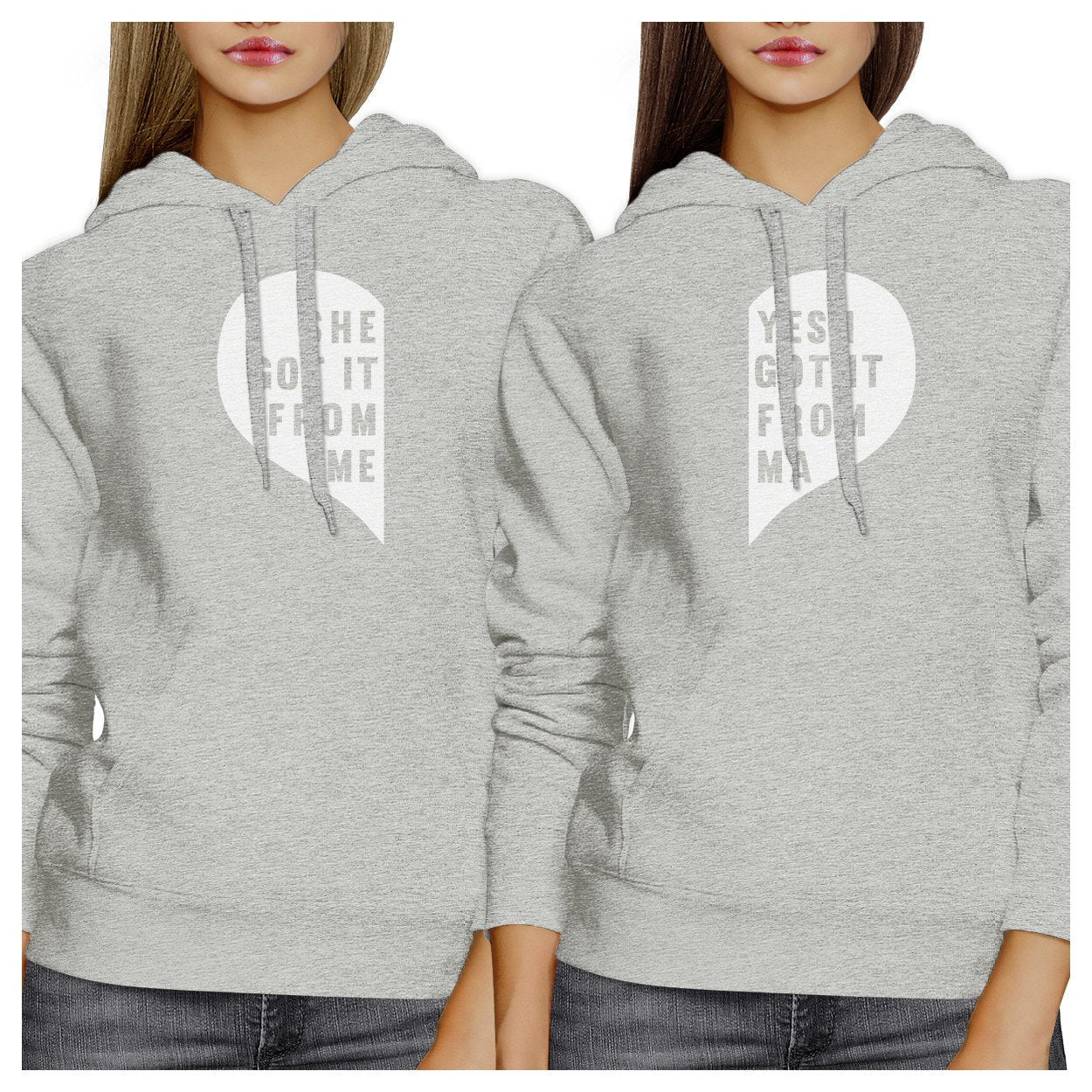 She Got It From Me Grey Cute Matching Hoodies Gift Ideas For Moms