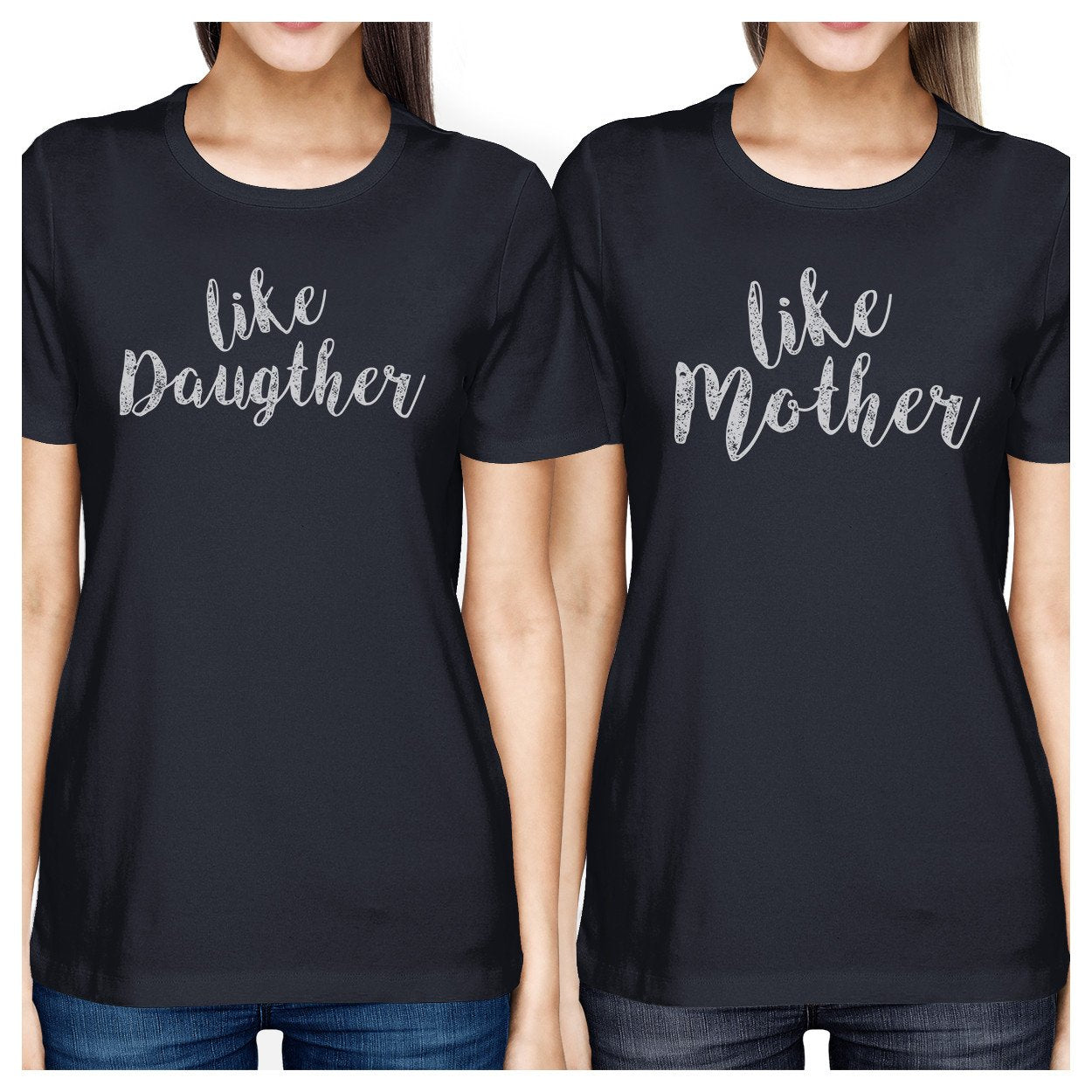 Like Daughter Like Mother Navy Womens T-Shirt Gifts For Mothers Day