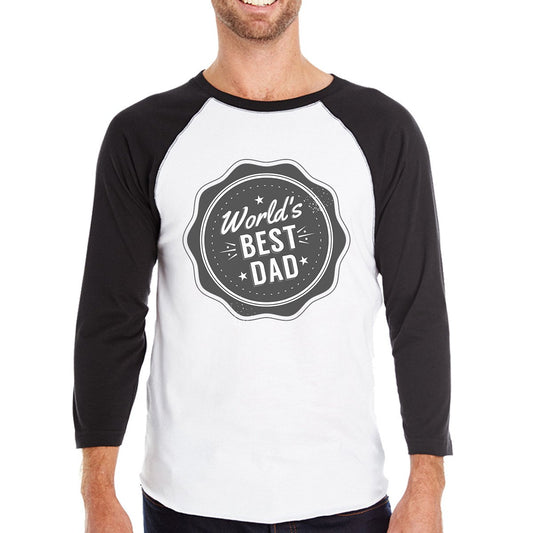 World's Best Dad Mens Baseball Tee Perfect Fathers Day Gift For Him