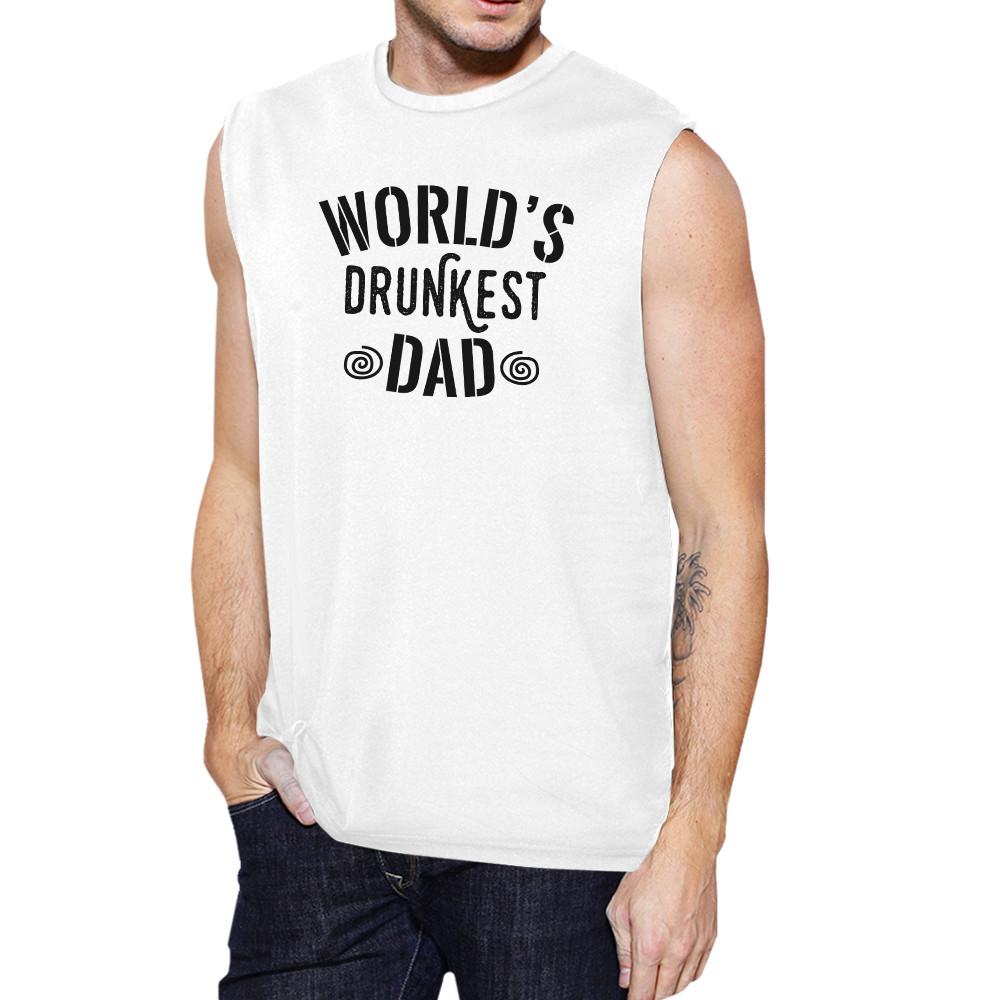 World's Bestest Farter Men's White Humorous Design Sleeveless Tanks