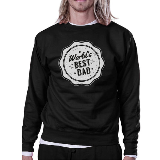 World's Best Dad Unisex Black Sweatshirt Christmas Gifts For Dad