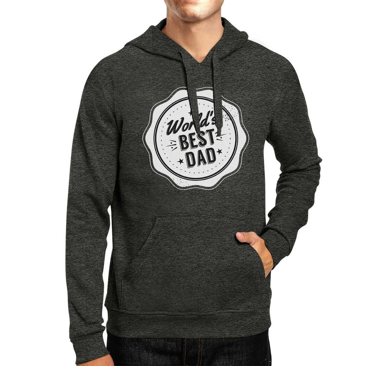 World's Best Dad Unisex Dark Grey Hoodie Perfect Dad Birthday Gifts