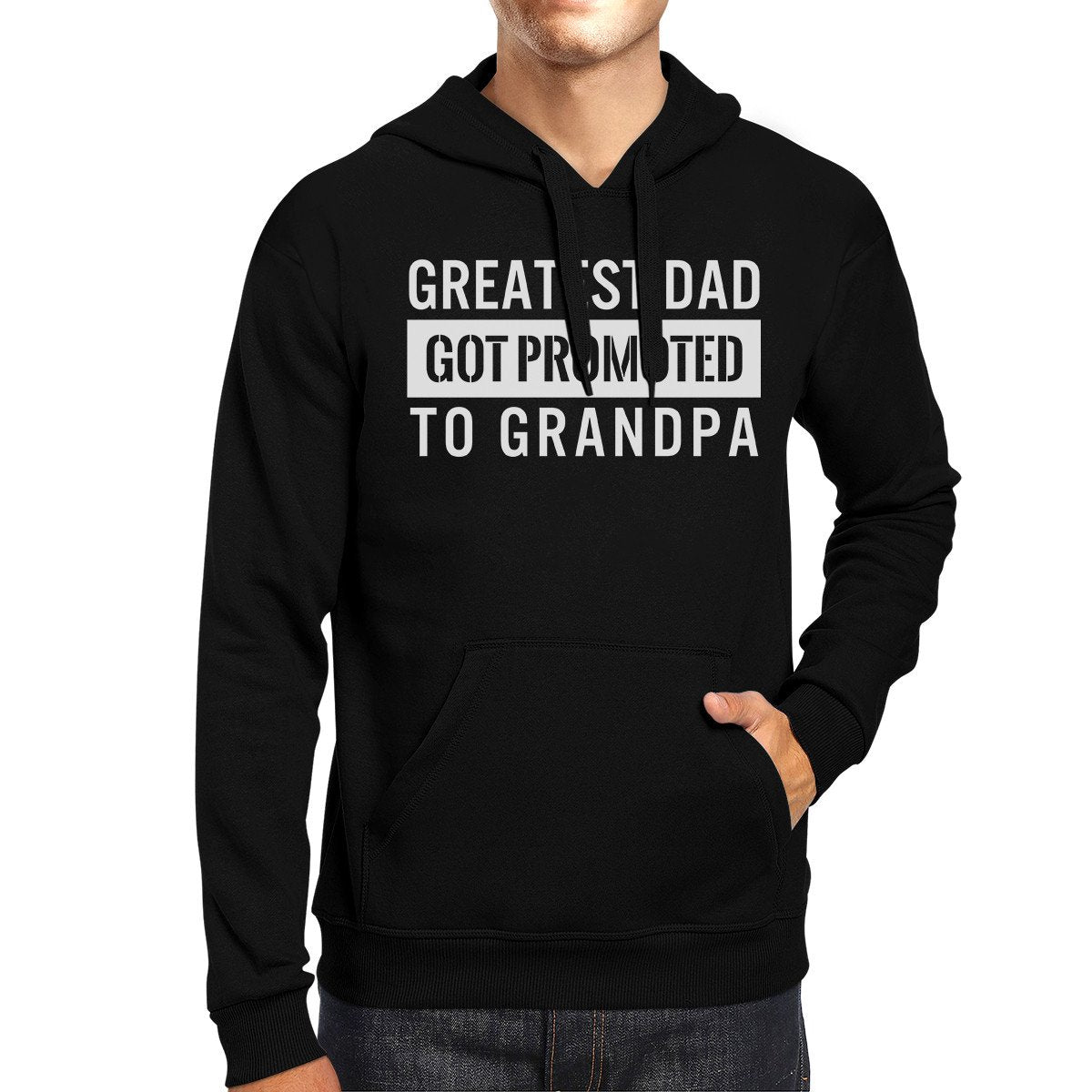 Promoted To Grandpa Hoodie Baby Announcement Gift Idea For Grandpa