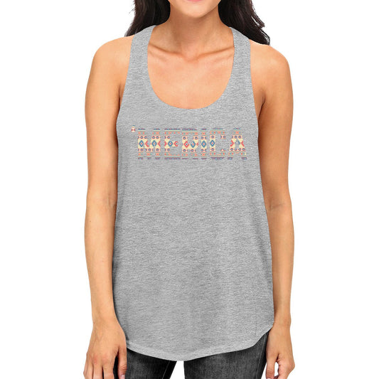 'Merica Cute Tribal Pattern America Letter Printed Tanks For Women