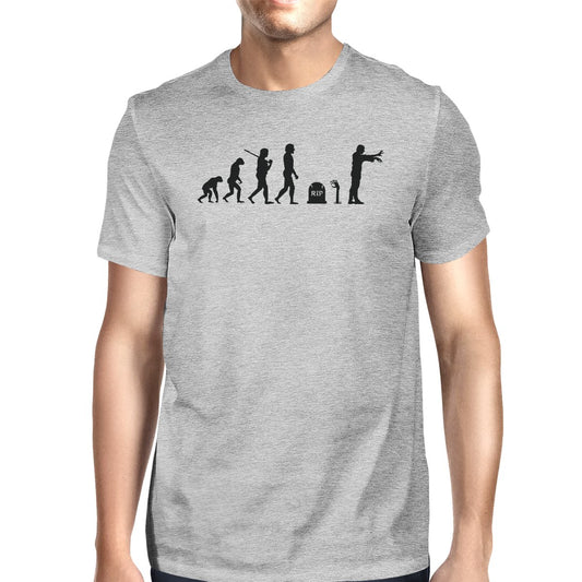 Zombie Evolution Mens Grey Shirt