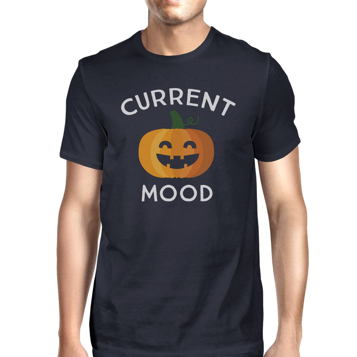 Pumpkin Current Mood Mens Navy Shirt