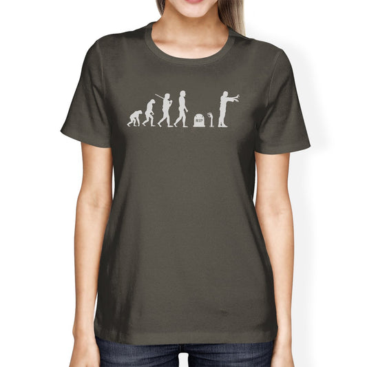 Zombie Evolution Womens Dark Grey Shirt