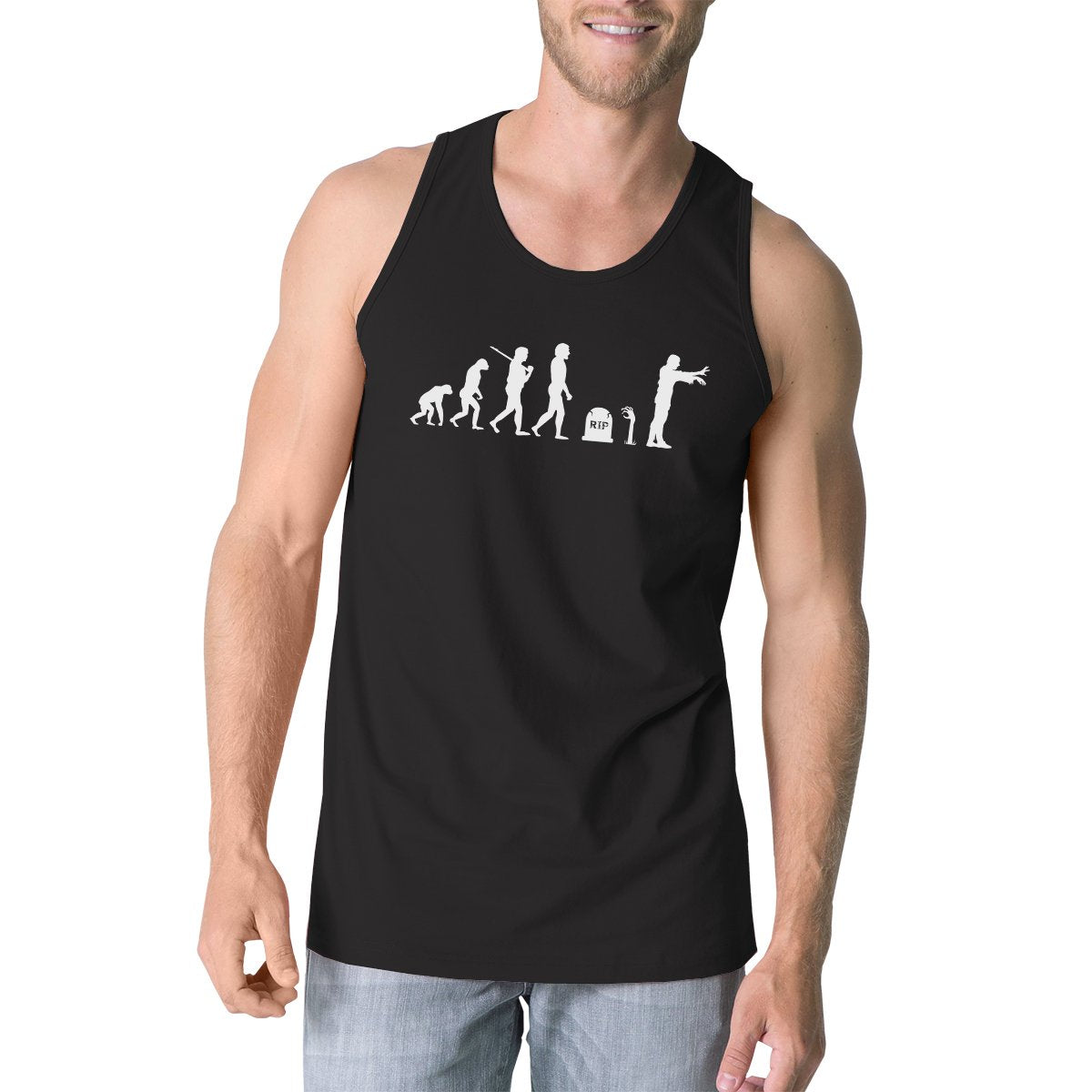 Zombie Evolution Mens Black Tank Top