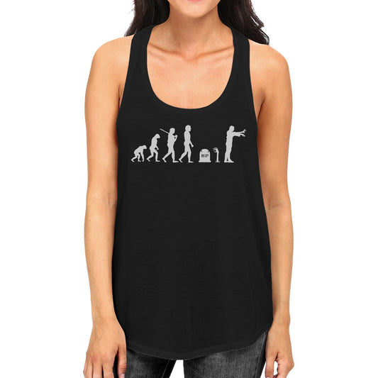 Zombie Evolution Womens Black Tank Top