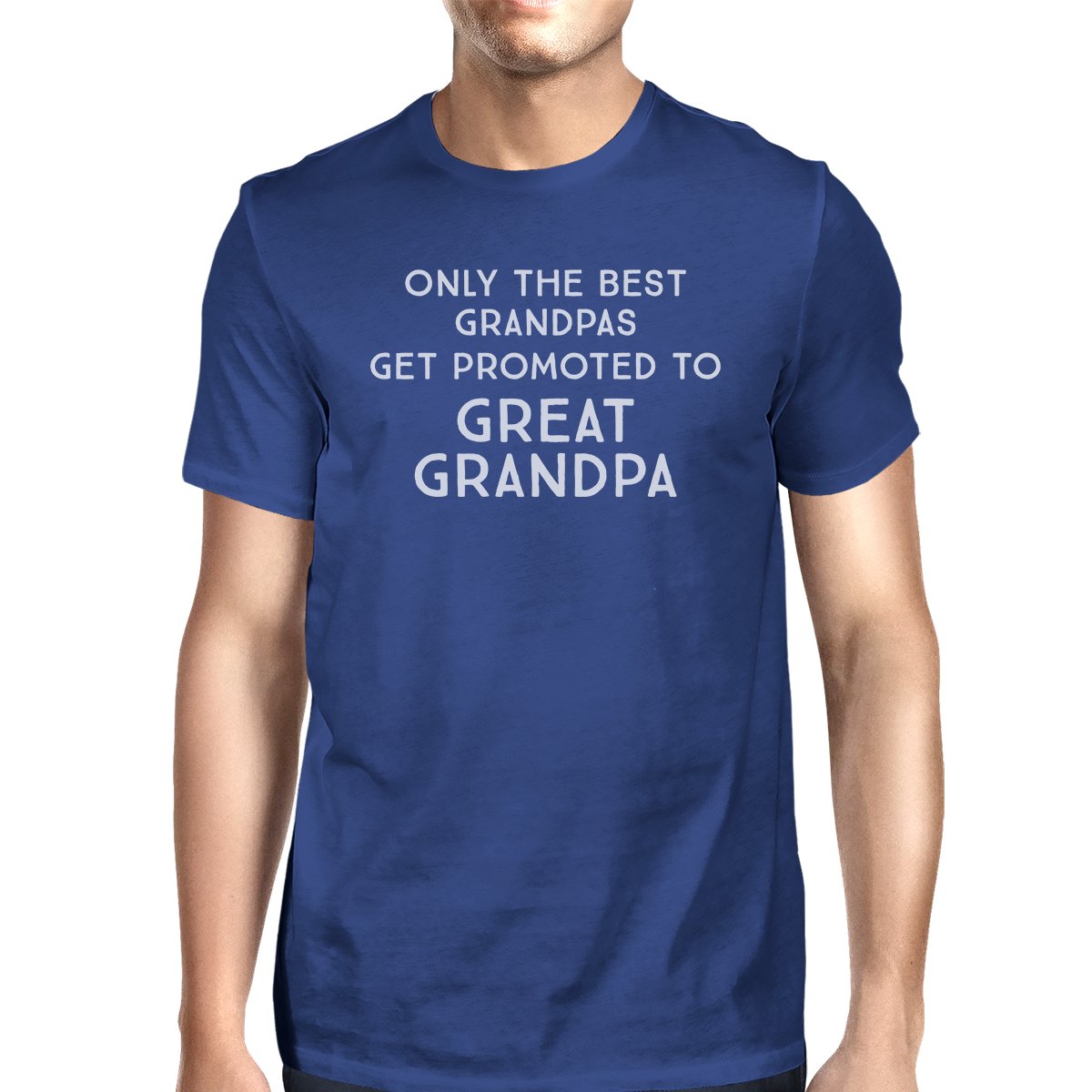 Only The Best Grandpas Get Promoted To Great Grandpa Mens Royal Blue Shirt