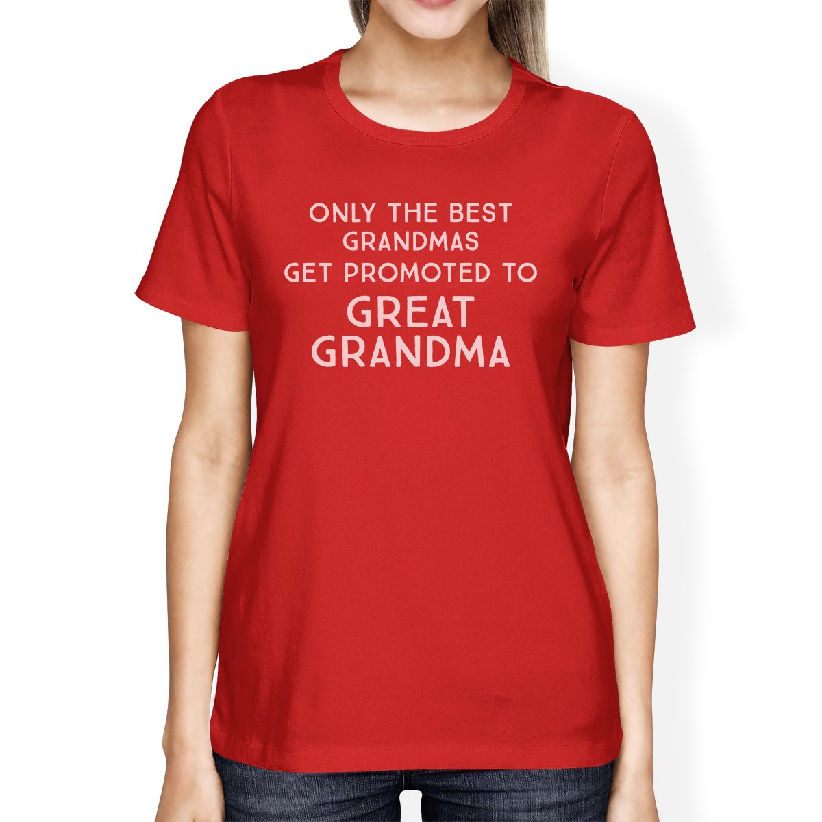 Only The Best Grandmas Get Promoted To Great Grandma Womens Red Shirt