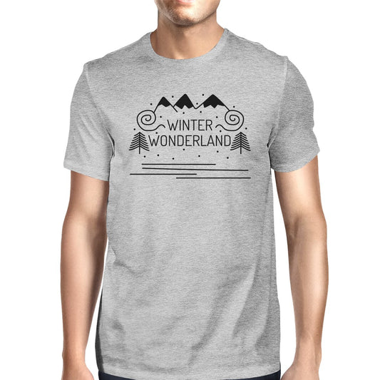 Winter Wonderland Mens Grey Shirt