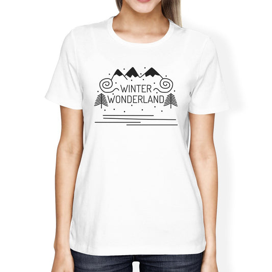 Winter Wonderland Womens White Shirt