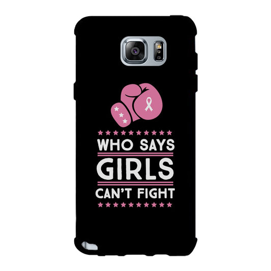 Who Says Girls Can't Fight Black Phone Case