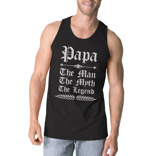 Vintage Gothic Papa Mens Lovely Gym Fathers Day Sleeveless Top