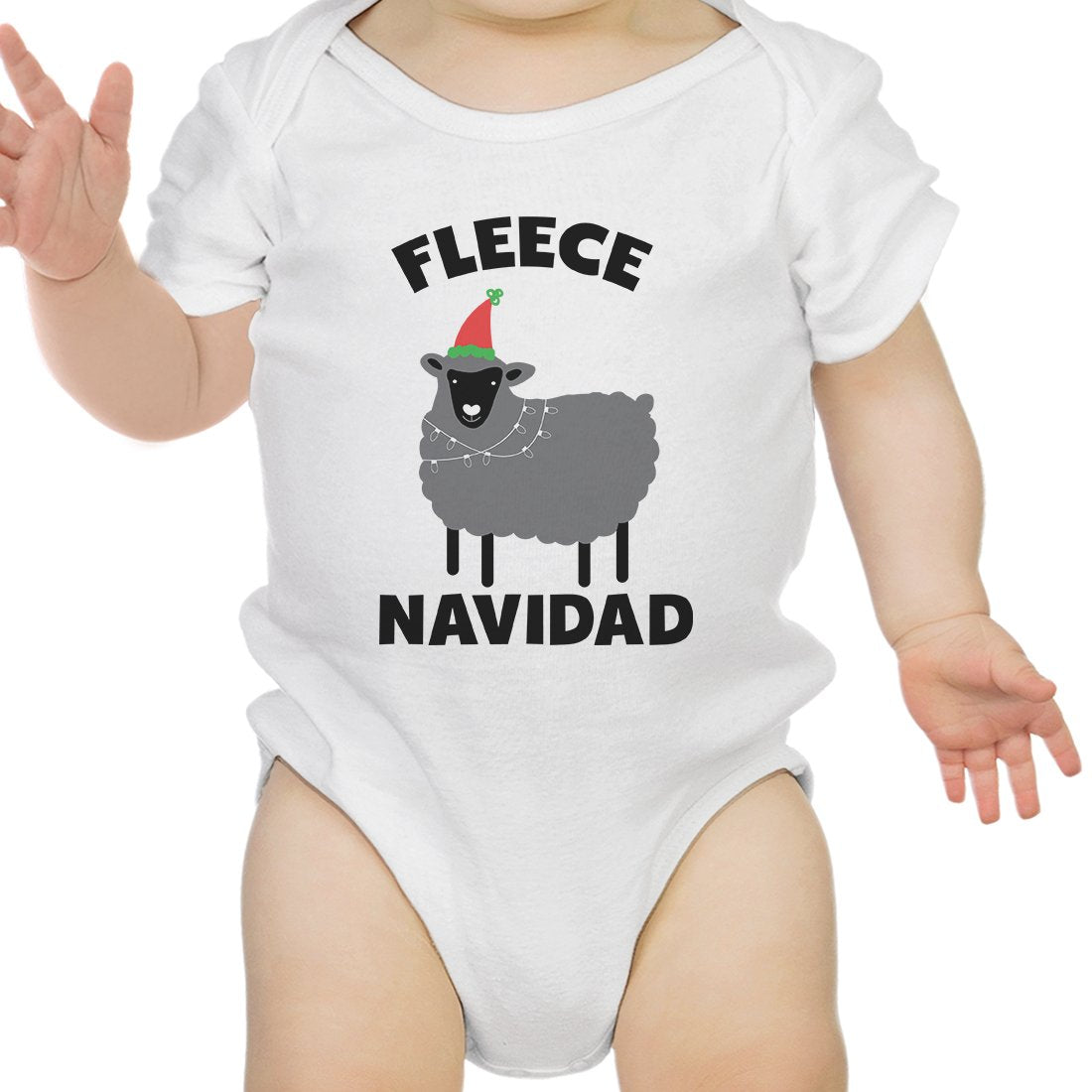 Fleece Navidad Cotton Made Cute Baby Bodysuit Gift For Christmas