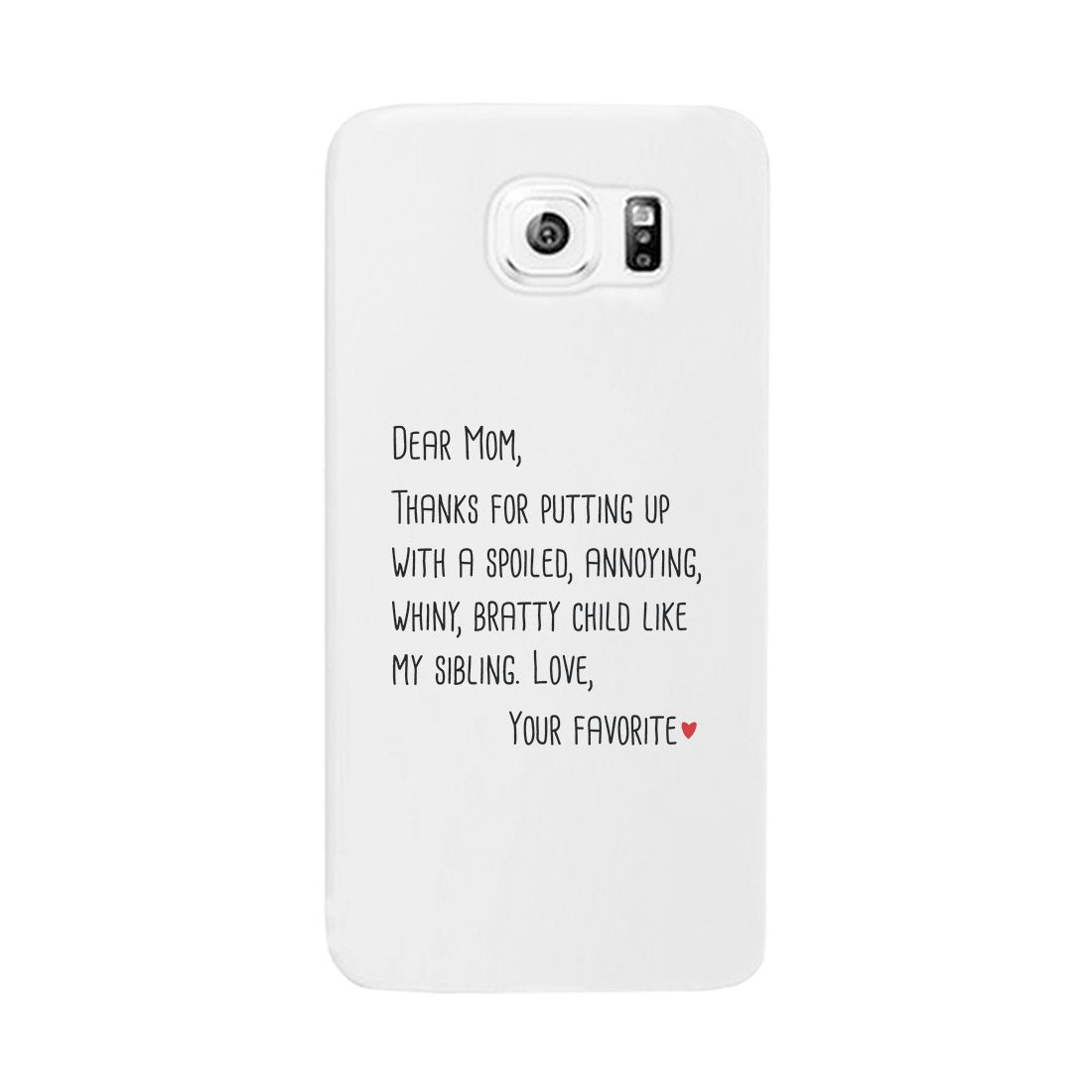 Dear Mom Case Phone Cover For Mothers Day Gift Funny Sibling