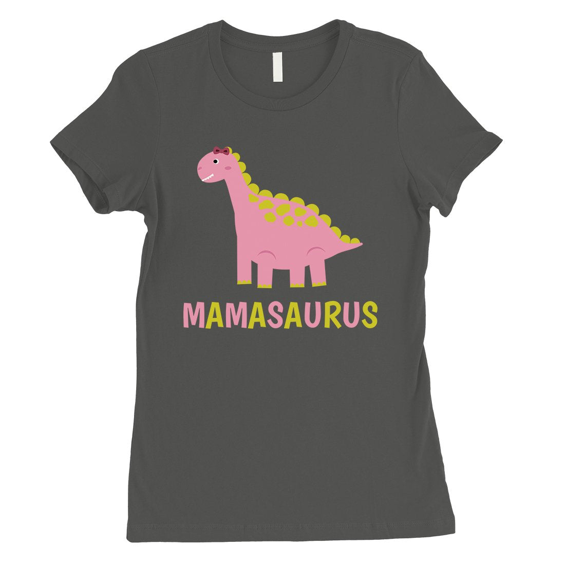 Mamasaurus Dino Womens Short Sleeve T-Shirt Funny Mothers Day Tee