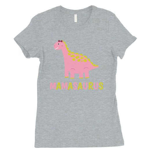 Mamasaurus Dino Womens Short Sleeve T-Shirt Funny Mothers Day Tee