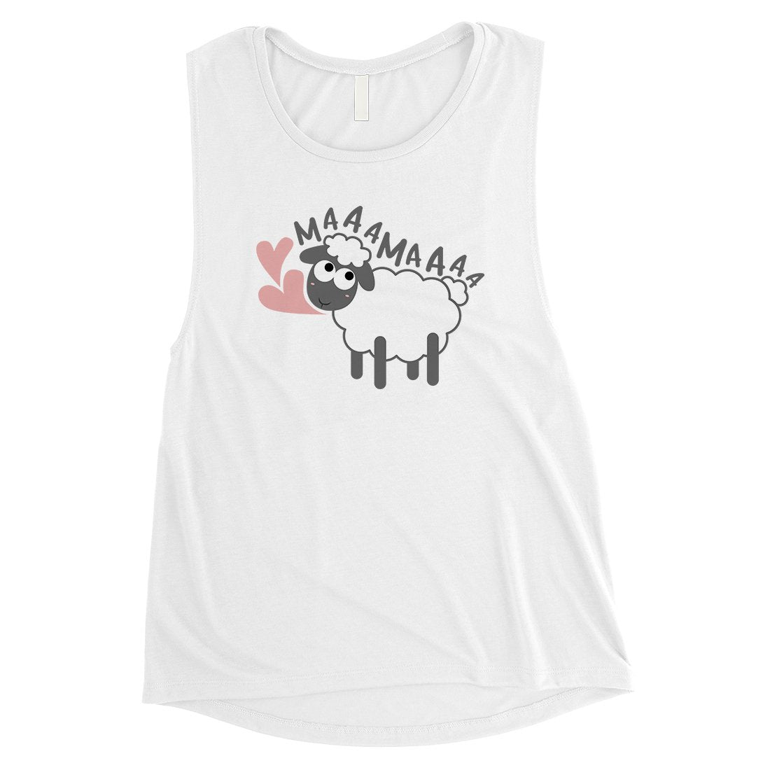 MaaaMaaa Sheep Womens Muscle T-Shirt