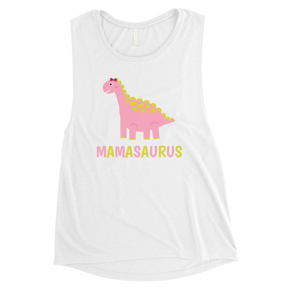 Mamasaurus Dino Womens Muscle T-Shirt