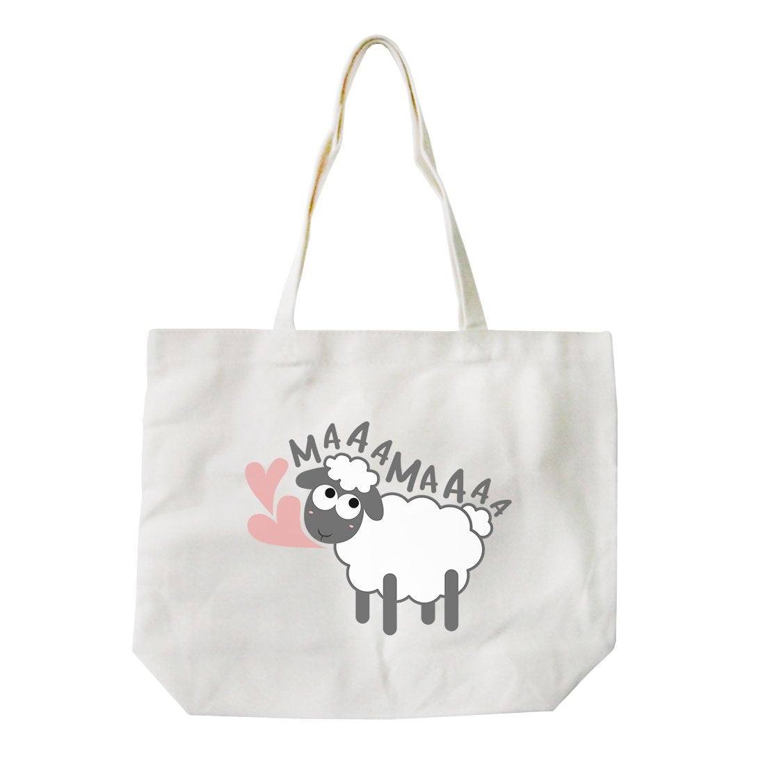 MaaaMaaa Sheep Eco-Friendly Cotton Canvas Bag Washable Tote Gifts